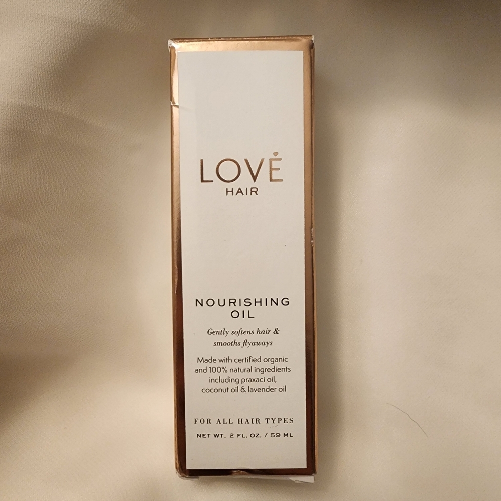 Love Hair Nourishing Oil 2 fl oz Natural Organic Anti-Frizz Hair Treatment